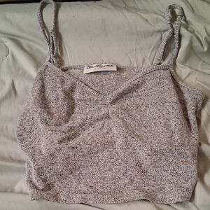 No Boundaries Gray Camisole Crop Top